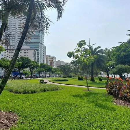 Apto Na Avenida Da Praia No Gonzaga Santos  Exterior foto